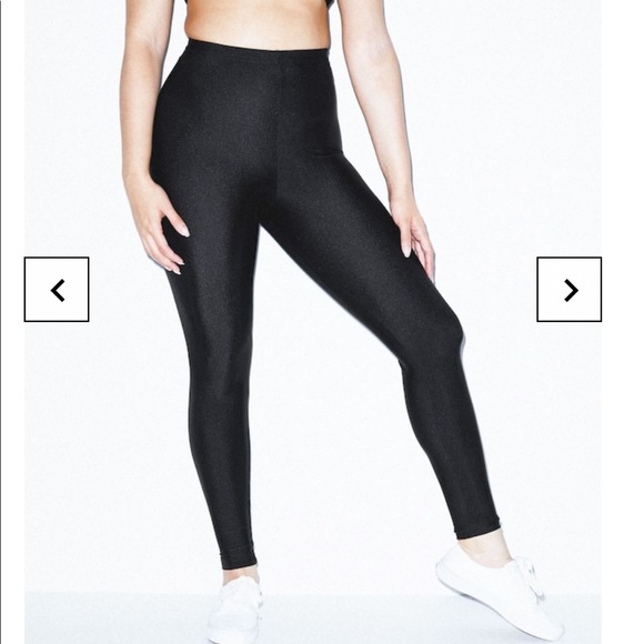 American Apparel Nylon Tricot Shiny Legging XS - Picture 6 of 8